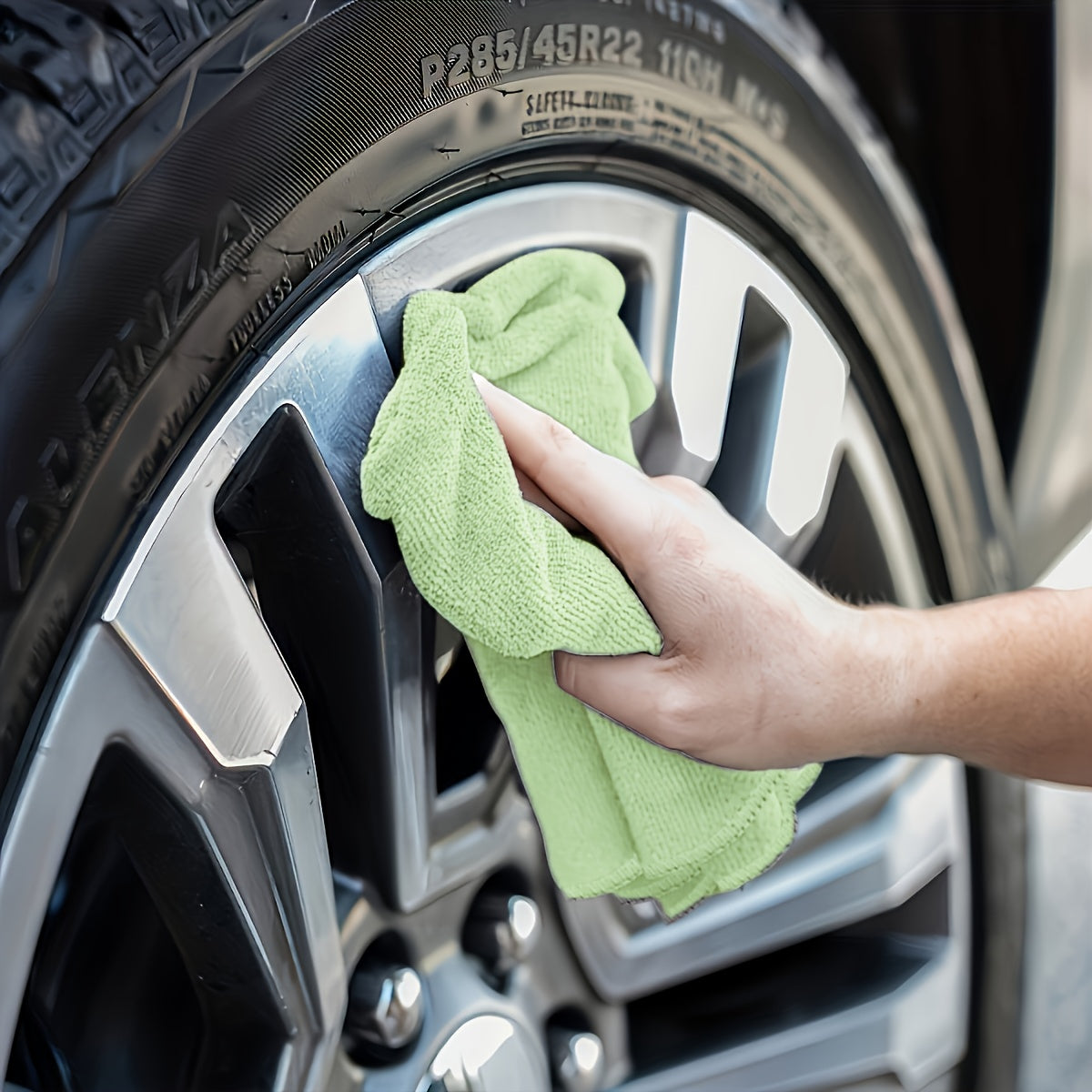 5\u002F 10\u002F 20\u002F 30\u002F 51pcs Kitchen Towels, Microfiber Light Green Cleaning Cloth Set, Absorbent, Soft & Stain Removable Cloth for Cleaning Glass, Cooking Countertop, Pots, Bowls, Faucets