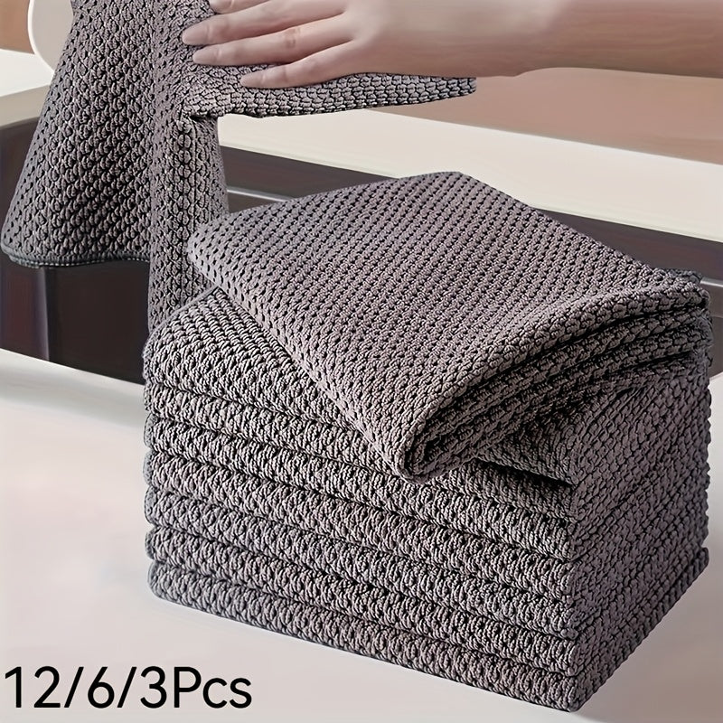 Ultra Soft Waffle Dish Towel - 12X6X3, Quick Dry And Highly Absorbent for Kitchen Cleaning