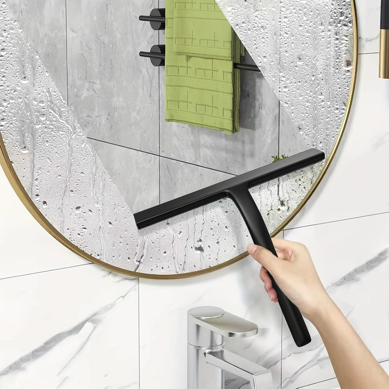 2pcs Shower Scraper with Stand - Multifunctional Glass Scraper Scraper for Bathroom, Toilet, Car Window, Mirror Cleaning - Durable, Easy to Use, Bathroom Cleaner, Bathroom Cleaning Tool, Stylish Design, Sturdy Construction
