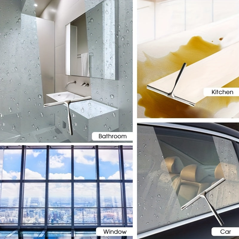Multi functional Handheld Glass Wiper, Shower Squeegee, Household Cleaning Squeegee, Window Squeegee, Water Removal Scraper, Suitable for Shower Doors, Bathroom, Window And Car Glass, Cleaning Supplies, Cleaning Tool