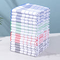 A Set of 12 Highly Absorbent And Lint-Free Dishcloths, Perfect for Quick Cleaning, Ideal for Coffee Machines, Featuring Plaid And Checkered Designs, Suitable for Kitchens And Dining Areas, And Can Be Given As Gift Towels