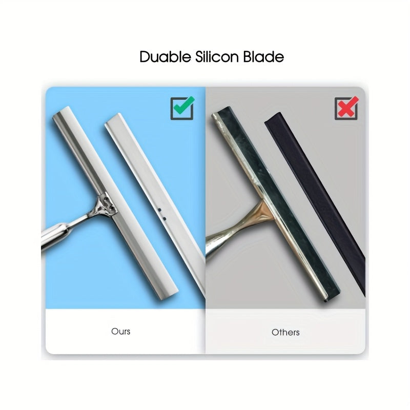 Multi functional Handheld Glass Wiper, Shower Squeegee, Household Cleaning Squeegee, Window Squeegee, Water Removal Scraper, Suitable for Shower Doors, Bathroom, Window And Car Glass, Cleaning Supplies, Cleaning Tool