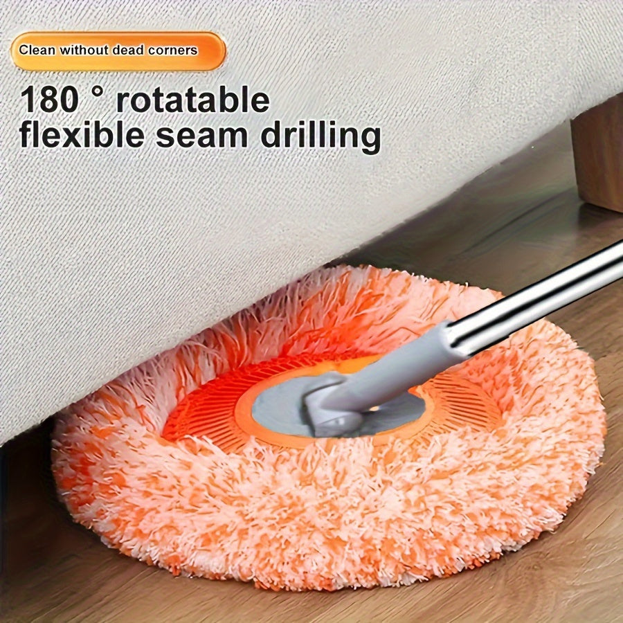 Household Dust Cleaning Tool with Adjustable Rotating Mop - Features a 360° Rotating Long Handle, Comes with Three Reusable Mop Heads, Suitable for Floors, Walls, Ceilings, And Window Furniture, Easy to Assemble, a Great Helper for Home