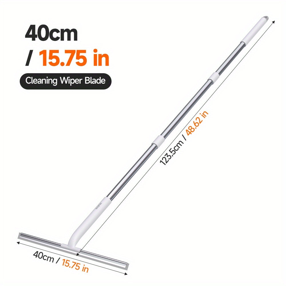 1pc, a Handheld Glass Scraper with a Detachable Rod, Designed for Household Cleaning. This Multifunctional Is Suitable for Countertops, Mirrors, Shower Doors, And Other Cleaning Tasks in The Bathroom And Kitchen