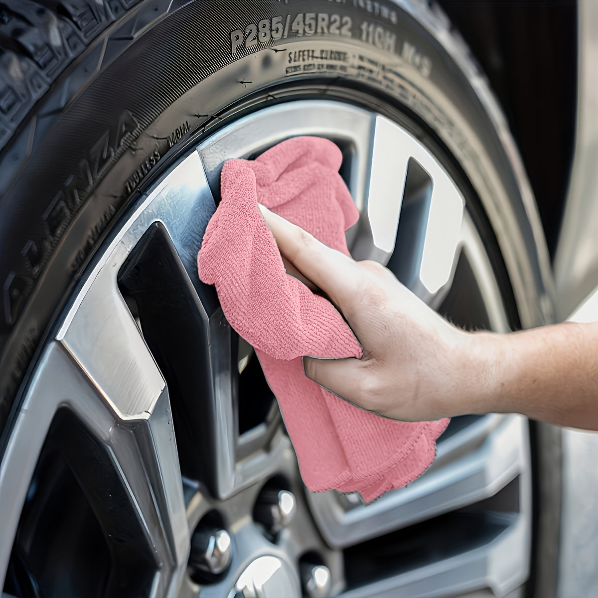 5pcs\u002F10pcs\u002F20pcs Pack Microfiber Kitchen Towels Suitable for Glass, Countertops, Pots, Bowls - Highly Absorbent & Durable Cleaning Cloths with Soft Texture, Pink Square Suitable for, Commercial Use, Dishwashing, Faucets