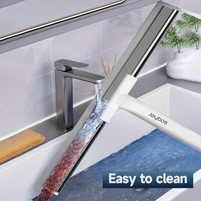 1pc, a Handheld Glass Scraper with a Detachable Rod, Designed for Household Cleaning. This Multifunctional Is Suitable for Countertops, Mirrors, Shower Doors, And Other Cleaning Tasks in The Bathroom And Kitchen