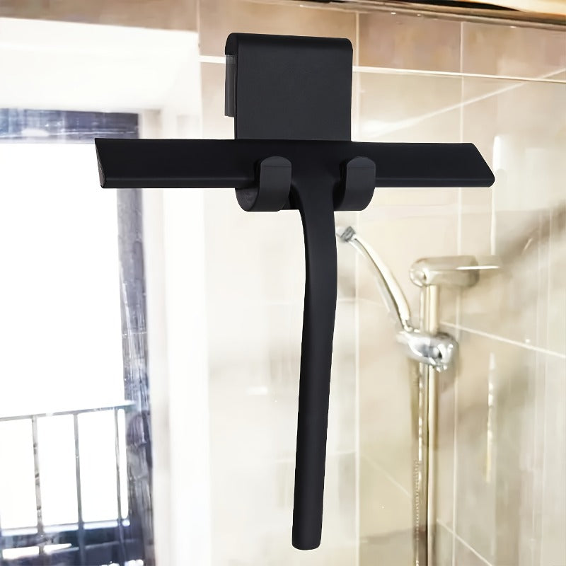2pcs Shower Scraper with Stand - Multifunctional Glass Scraper Scraper for Bathroom, Toilet, Car Window, Mirror Cleaning - Durable, Easy to Use, Bathroom Cleaner, Bathroom Cleaning Tool, Stylish Design, Sturdy Construction
