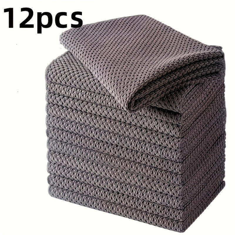 Ultra Soft Waffle Dish Towel - 12X6X3, Quick Dry And Highly Absorbent for Kitchen Cleaning