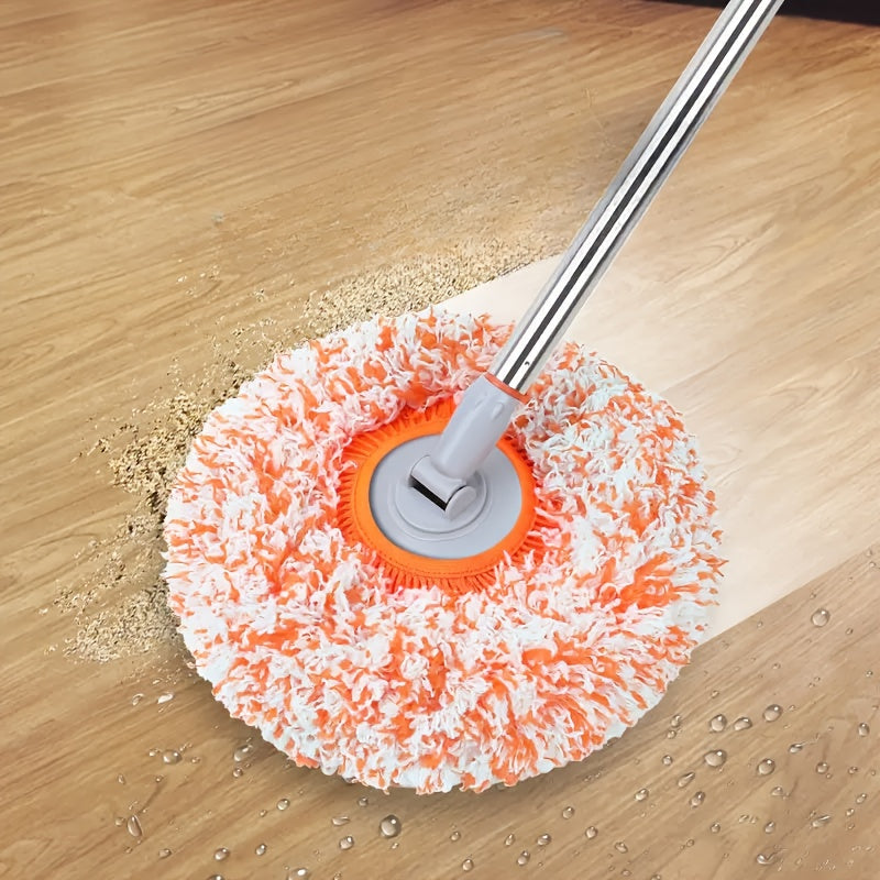 Household Dust Cleaning Tool with Adjustable Rotating Mop - Features a 360° Rotating Long Handle, Comes with Three Reusable Mop Heads, Suitable for Floors, Walls, Ceilings, And Window Furniture, Easy to Assemble, a Great Helper for Home