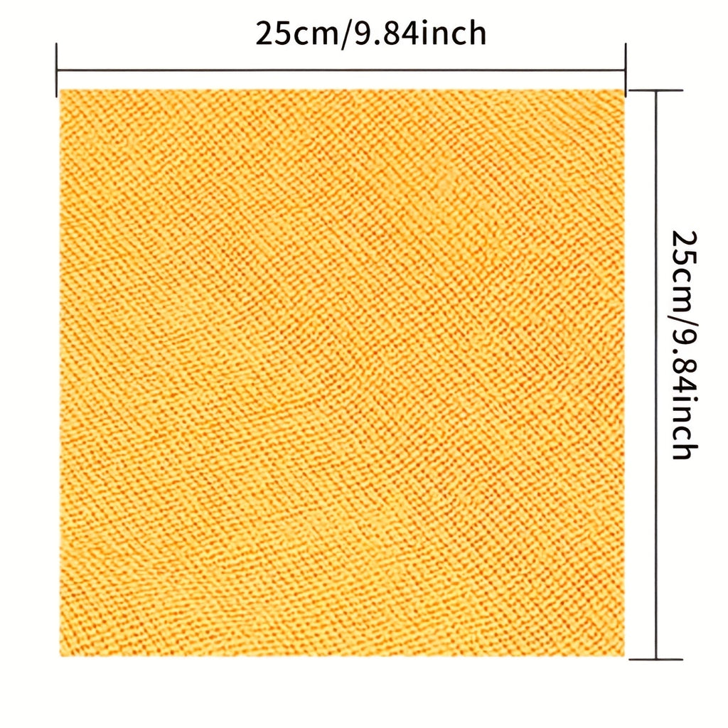 1pc Colorful Tear-Resistant Microfiber Cleaning Cloth Suitable, Bathroom, Car, Dishwasher & Floors - Absorbent Non-Shedding Square Cloth with Edges, Hand Washable Dish Mat, Car Wash Rag, for Use