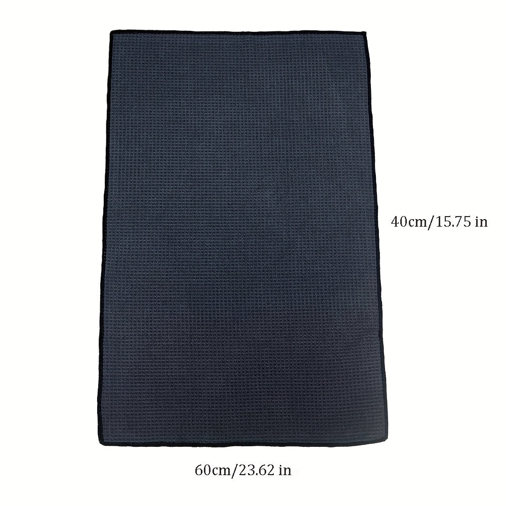 Set of Three Thick Microfiber Waffle Kitchen Towels, Ideal for Cleaning, Measuring 15.75 by 23.62 Inches, Suitable for Baristas And Tea Preparation