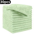 5\u002F 10\u002F 20\u002F 30\u002F 51pcs Kitchen Towels, Microfiber Light Green Cleaning Cloth Set, Absorbent, Soft & Stain Removable Cloth for Cleaning Glass, Cooking Countertop, Pots, Bowls, Faucets