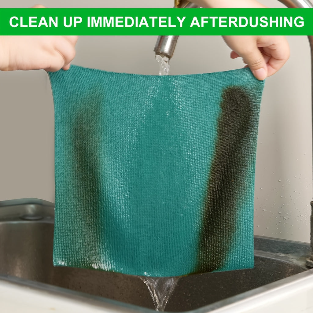 1pc Colorful Tear-Resistant Microfiber Cleaning Cloth Suitable, Bathroom, Car, Dishwasher & Floors - Absorbent Non-Shedding Square Cloth with Edges, Hand Washable Dish Mat, Car Wash Rag, for Use