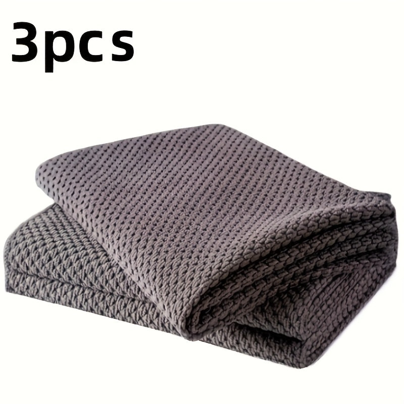 Ultra Soft Waffle Dish Towel - 12X6X3, Quick Dry And Highly Absorbent for Kitchen Cleaning