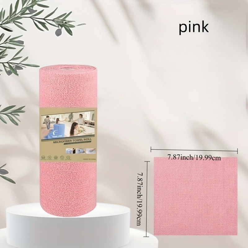8 Rolls Reusable Cleaning Cloths Suitable for Dishes, Wet Wipes & Dish Towels - Perforated Tear-Off Sheets, Washable & Multipurpose Cloth Roll, Household Cleaning, Commercial Use - Cost-Effective Refills